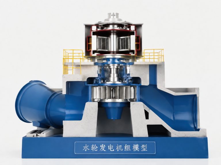 吕梁水轮发电机组剖视模型